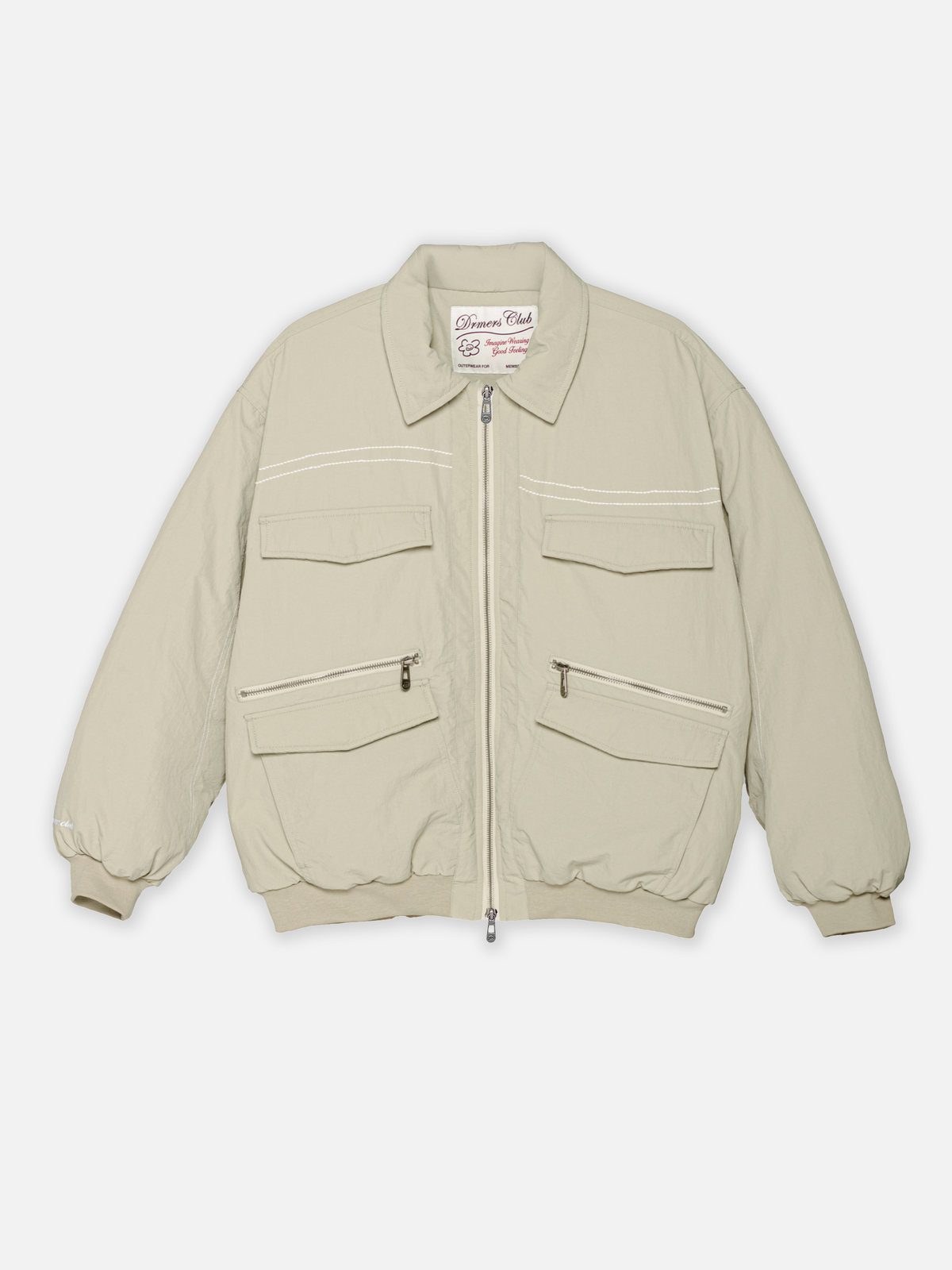 PADDED BOMBER JACKET - KHAKI