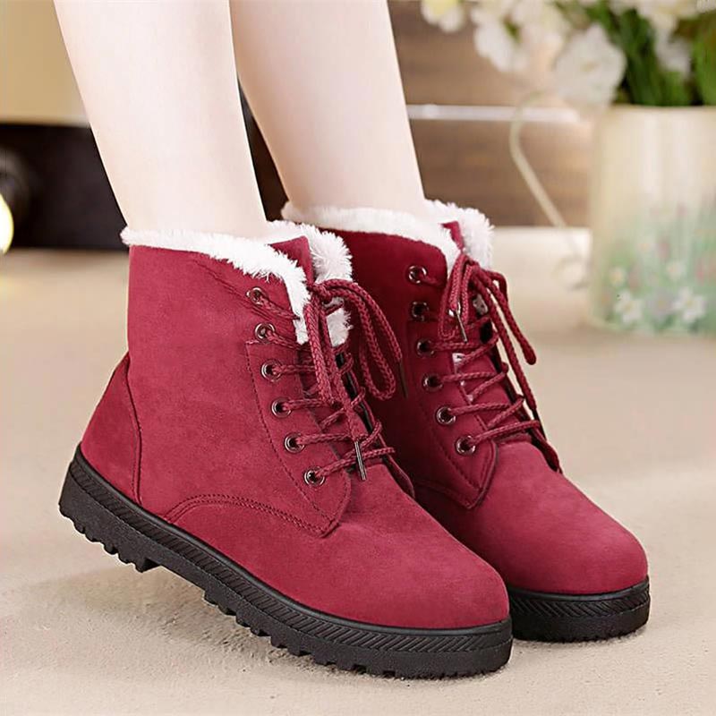 JIASHA® Adorable New Winter Boots with Heel and Plush Fur