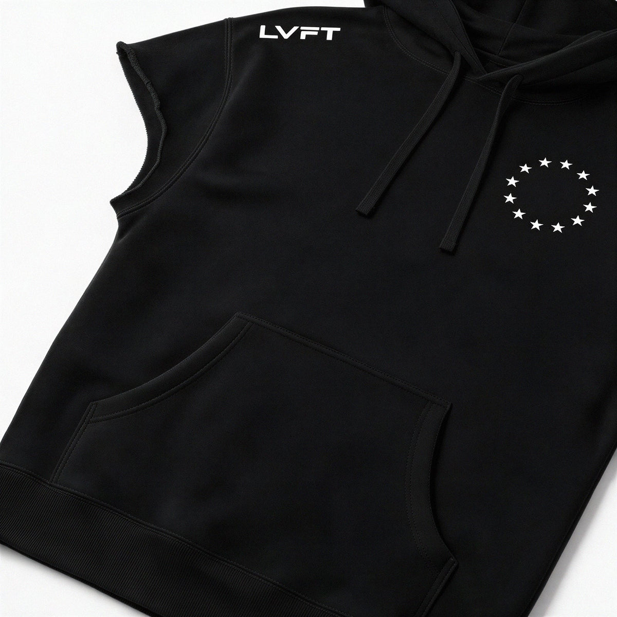 Athlete Raw Sleeveless Hoodie