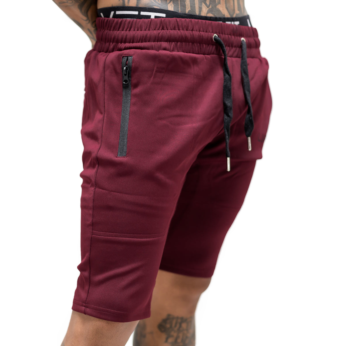 Tech-Shorts- Burgundy