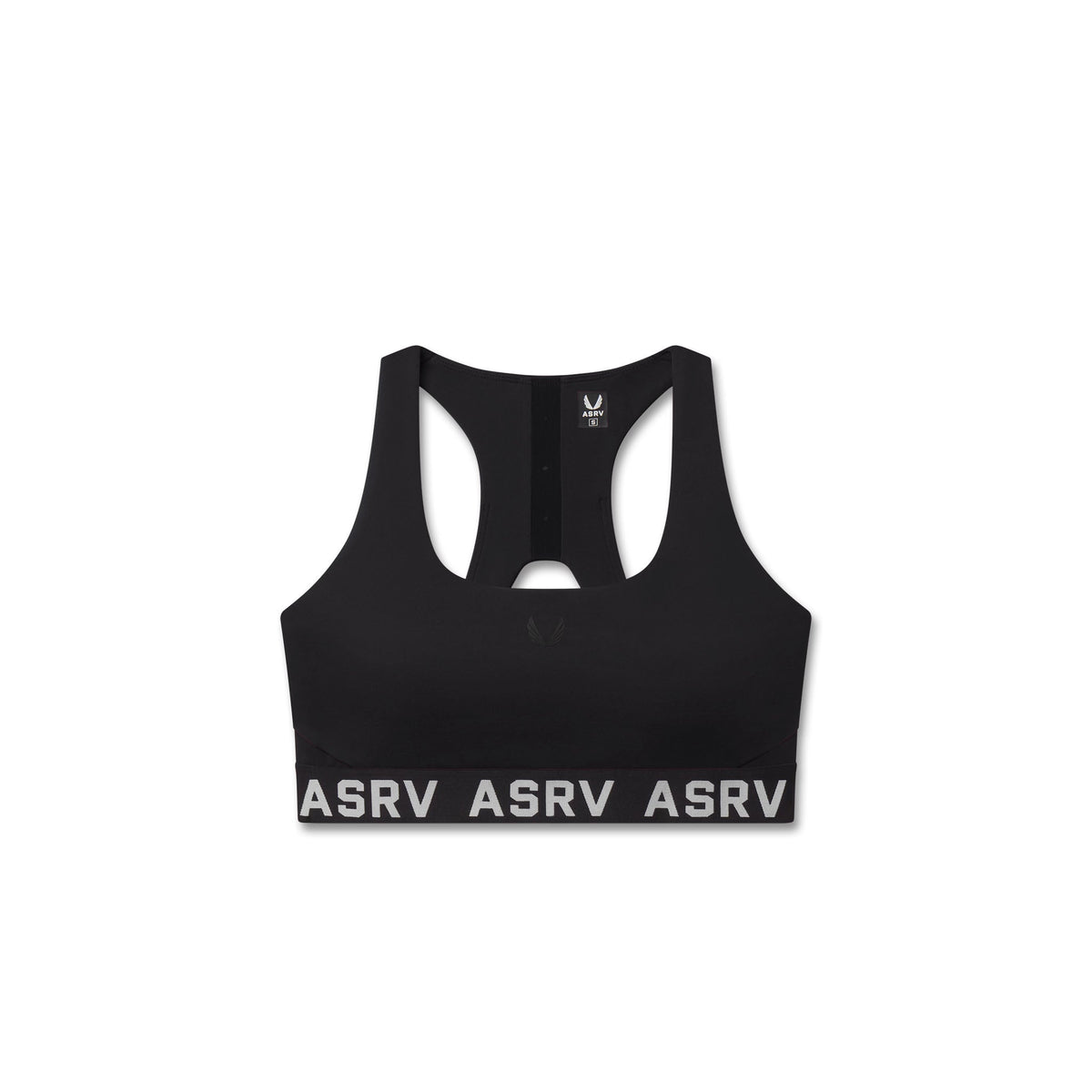W083. LYCRA® ADAPTIV Racerback Sports Bra - Black