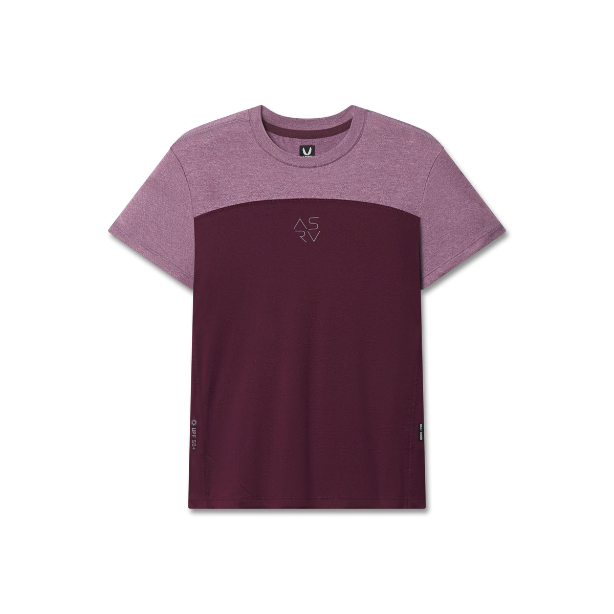 W086. AEROSILVER® UPF50+ Run Tee - Merlot