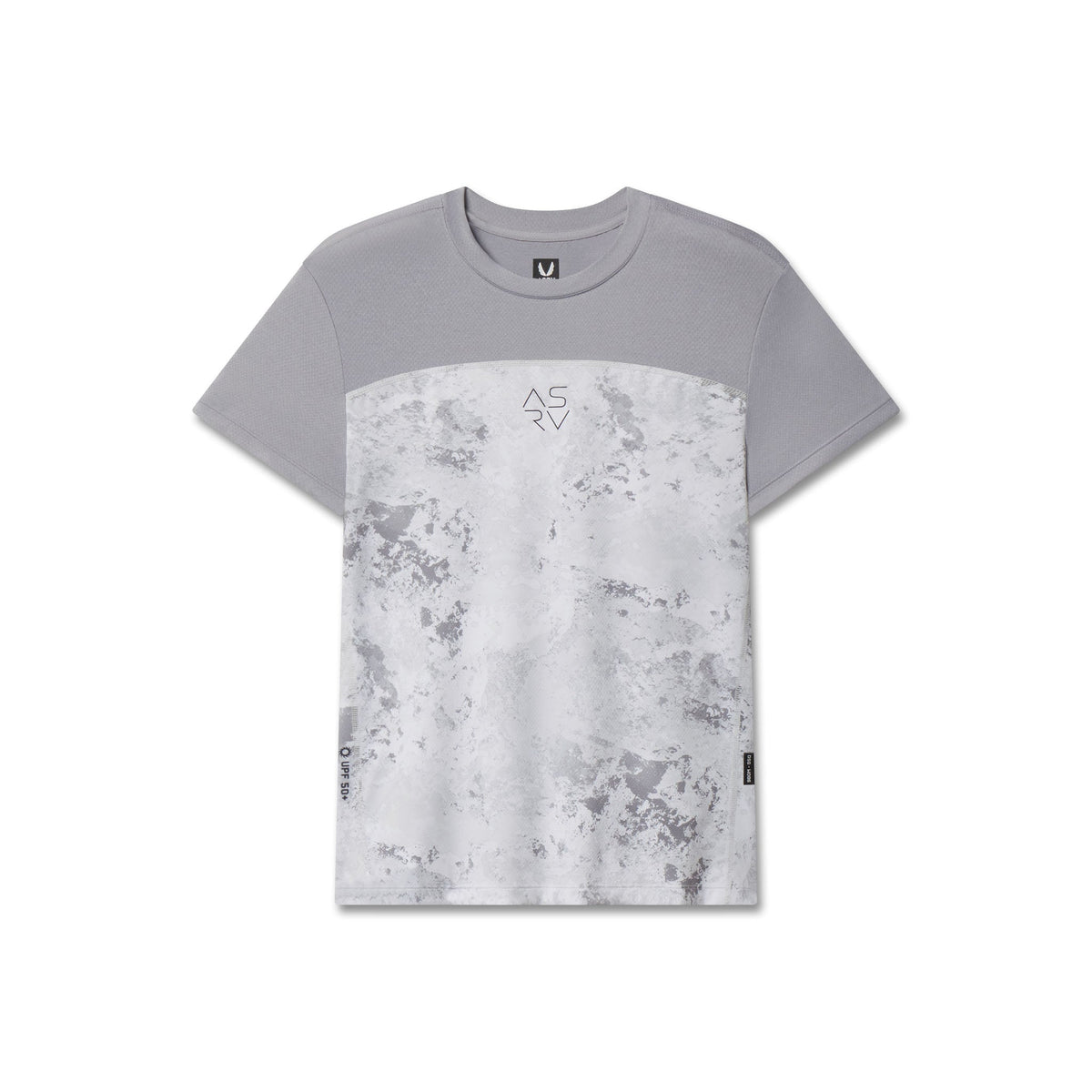 W086. AEROSILVER® UPF50+ Run Tee - Sedona Snow Camo