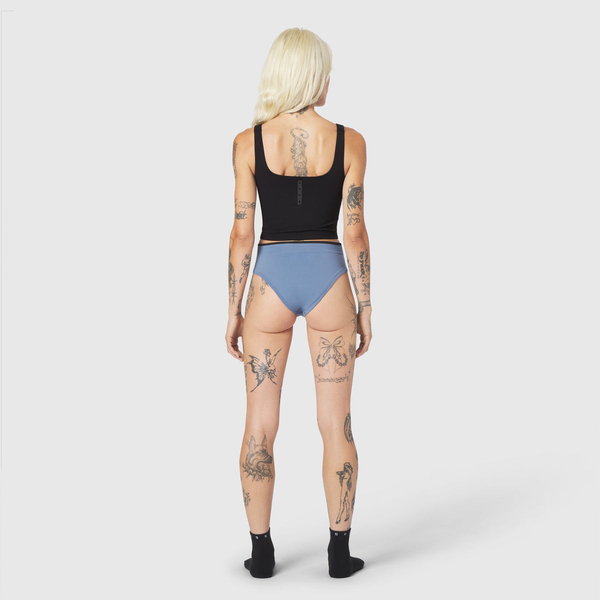 W098. LYCRA® ADAPTIV Seamless Underwear - Slate Blue