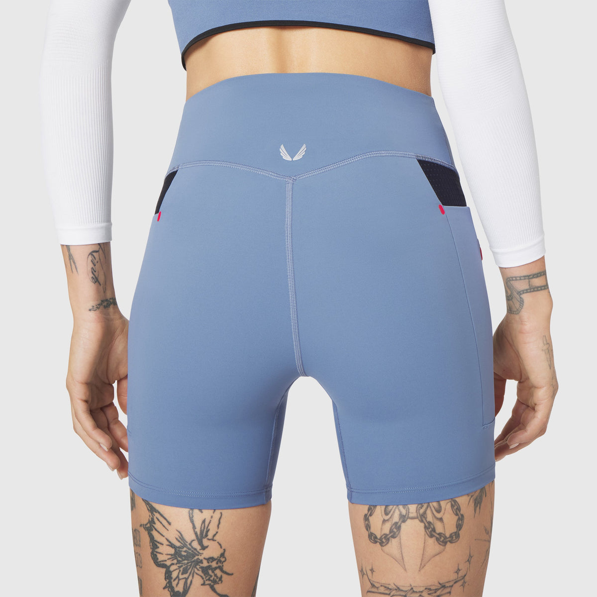 W099. LYCRA® ADAPTIV Hybrid Bike Short - Slate Blue